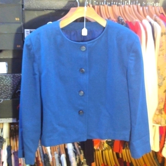 𝅺VINTAGE blue Pendleton jacket women's size large - Picture 1 of 7